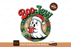 Winter Ghost With Cocoa Sublimation Png Product Image 1
