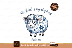 Floral Sheep Cute Christian Graphic Product Image 1