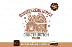Gingerbread House Construction Crew Sublimation Png Product Image 1