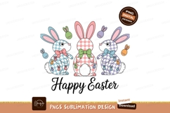 Cute Easter Bunnies Sublimation Png Product Image 1