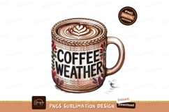 Coffee weather sublimationisolated on transparent backg Product Image 1