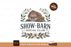 Show barn social club isolated on transparent background Product Image 1
