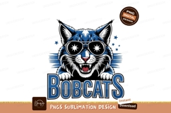Panthers mascot with football sublimation png Product Image 1