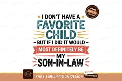 Favorite soninlaw isolated on transparent background Product Image 1
