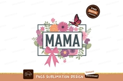 Mama with flowers isolated on transparent background Product Image 1