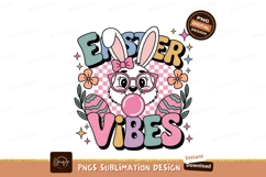 Easter bunny vibes isolated on transparent background Product Image 1
