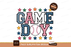Game day baseball graphic isolated png sublimation png Product Image 1