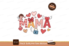 Mama with hearts isolated on transparent background Product Image 1