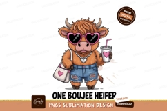 One boujee heifer isolated on transparent background Product Image 1