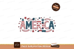 America patriotic design sublimation png Product Image 1