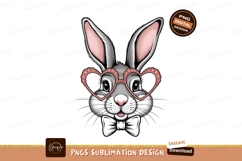 Bunny with glasses isolated on transparent background Product Image 1