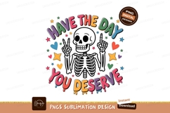 Skeleton have the day isolated on transparent background Product Image 1