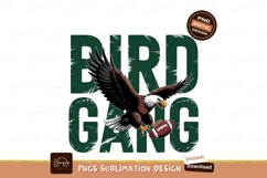 Eagle bird gang football design sublimation png Product Image 1