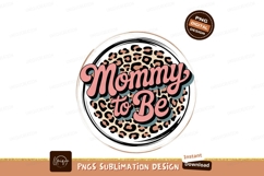 Mommy to be leopard circle isolated on transparent Product Image 1