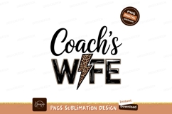 Coachs wife design isolated on transparent background Product Image 1