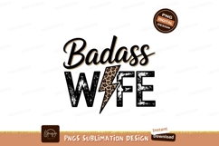 Badass wife design isolated on transparent background Product Image 1