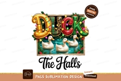 Duck the halls isolated png sublimation Product Image 1