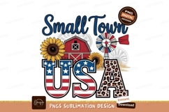 Small town usa isolated png sublimation png Product Image 1