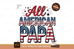 All american dad patriotic design sublimation png Product Image 1