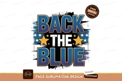 Back the blue sublimation png Product Image 1