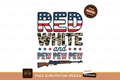 Red white and pew design sublimation png Product Image 1