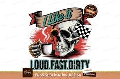 Skull drinking coffee isolated on transparent background Product Image 1