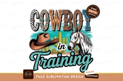 Cowboy in training design sublimation png Product Image 1