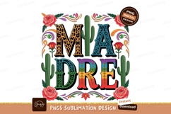 Madre design with roses sublimation png Product Image 1