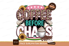Coffee before chaos isolated on transparent background Product Image 1