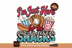 Baseball snacks design isolated sublimation png Product Image 1