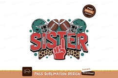 Sister football sublimation png Product Image 1
