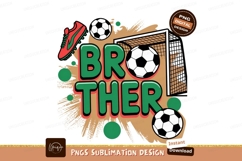 Soccer brother graphic isolated on transparent background Product Image 1