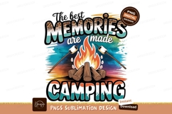 Camping memories design isolated on transparent background Product Image 1