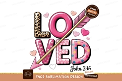 Loved with arrow sublimation png Product Image 1