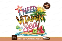 Need vitamin sea sublimation png isolated on transparent Product Image 1