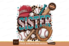 Sister baseball sublimation png Product Image 1