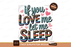 Love sleep sublimation png Product Image 1