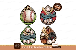 Baseballs and bats sublimation png Product Image 1