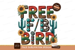 Free bird boho design sublimation png Product Image 1