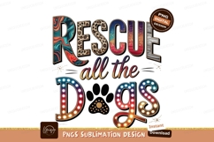 Rescue all the dogs with paw sublimation png Product Image 1