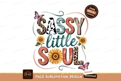 Sassy little soul sunflowers isolated png Product Image 1