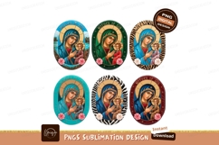 Virgin mary and child sublimation png Product Image 1