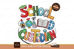 School custodian supplies isolated on transparent background Product Image 1