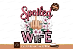 Spoiled wife isolated on transparent background sublimation Product Image 1
