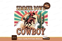 Simmer down cowboy isolated on transparent background Product Image 1