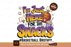 Basketball snacks graphic isolated on transparent background Product Image 1