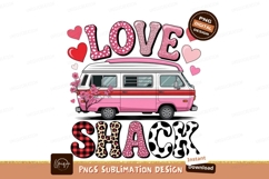 Love shack van design sublimation png Product Image 1