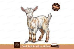 Cute baby goat isolated png Product Image 1