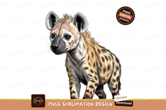 Spotted hyena portrait sublimation png Product Image 1