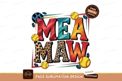 Meemaw softball isolated sublimation png Product Image 1